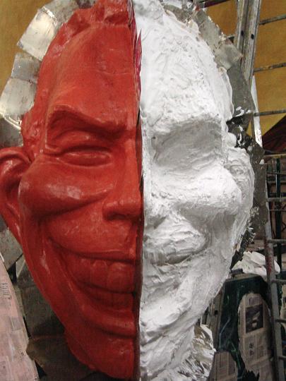 modello in creta e metà stampo in gesso