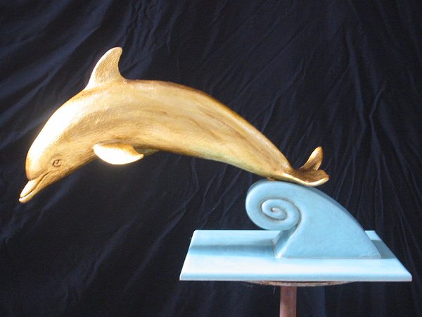 Modello per il delfino e il basamento