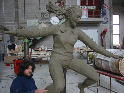 modellazione una delle 7 statue per museo